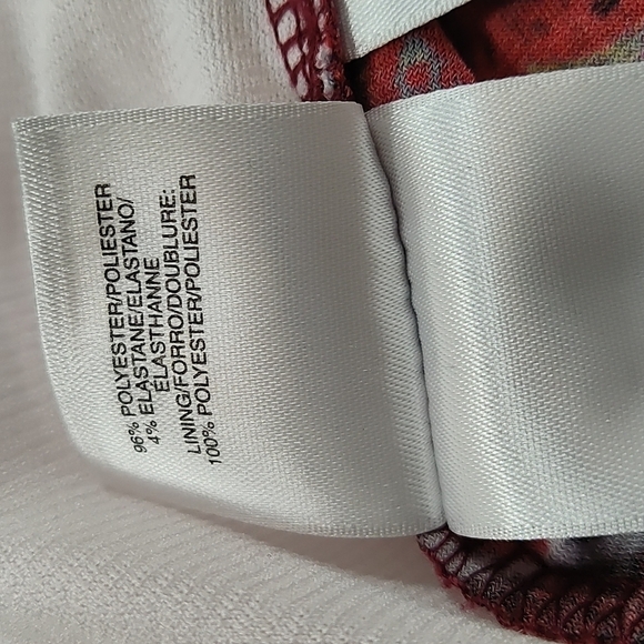 Jones Studio women's blouse Size:XS -red/white/tan - Picture 5 of 8